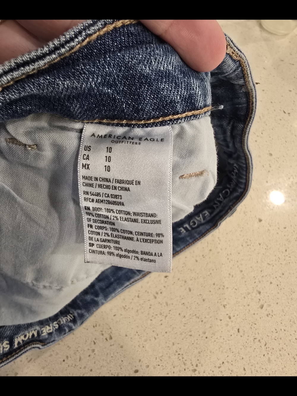 AE Distressed High Rise Short - Picture 4 of 4
